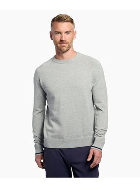 NWT Public Rec Courtside Crewneck Knit Sweater Heather Grey